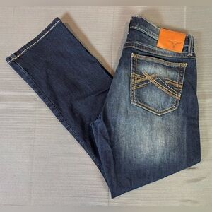 Wrangler 20X Jeans 31x30 Slim Straight Western Stretch Denim Mens Dark Wash